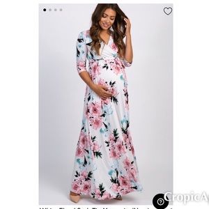 Floral maternity dress